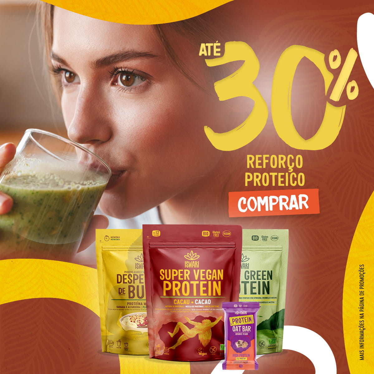Até 30% Reforço Proteíco